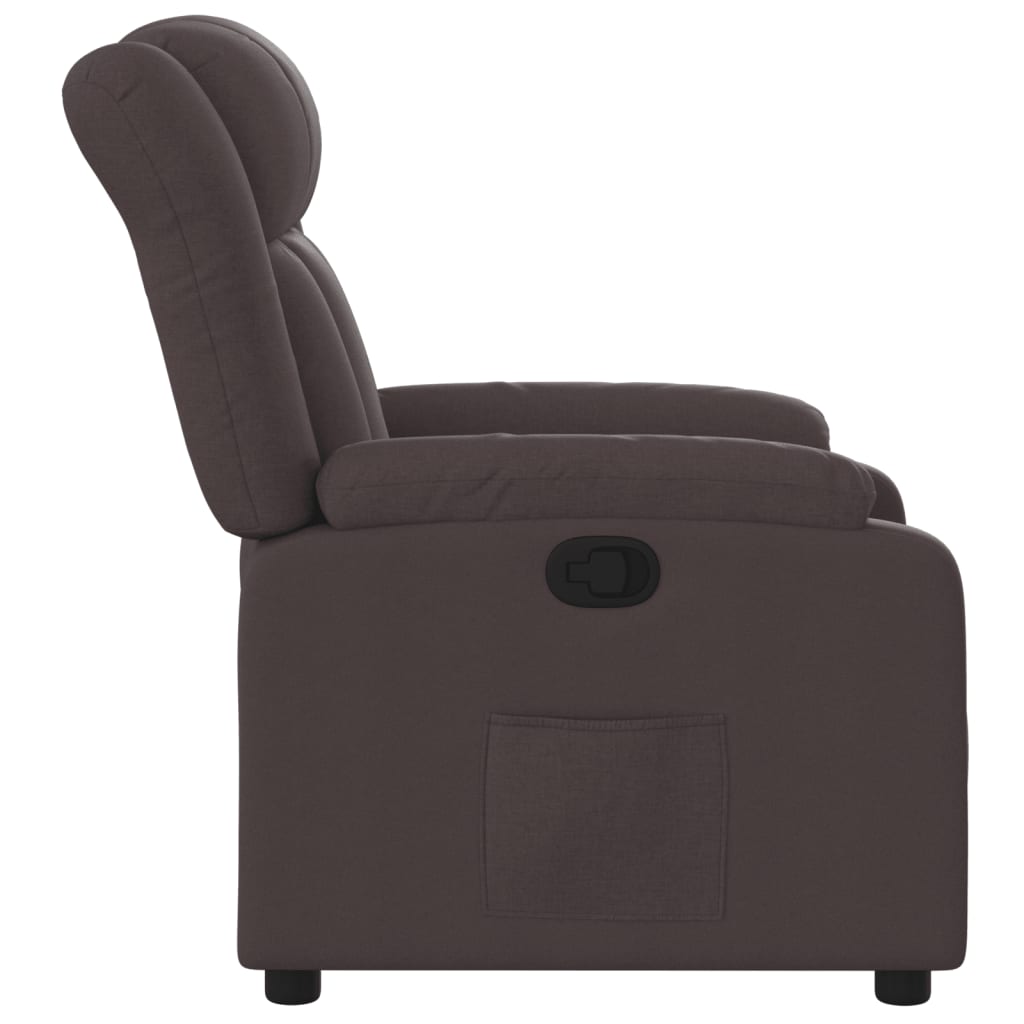 Fauteuil inclinable Marron foncé Tissu - Xios Store SNC