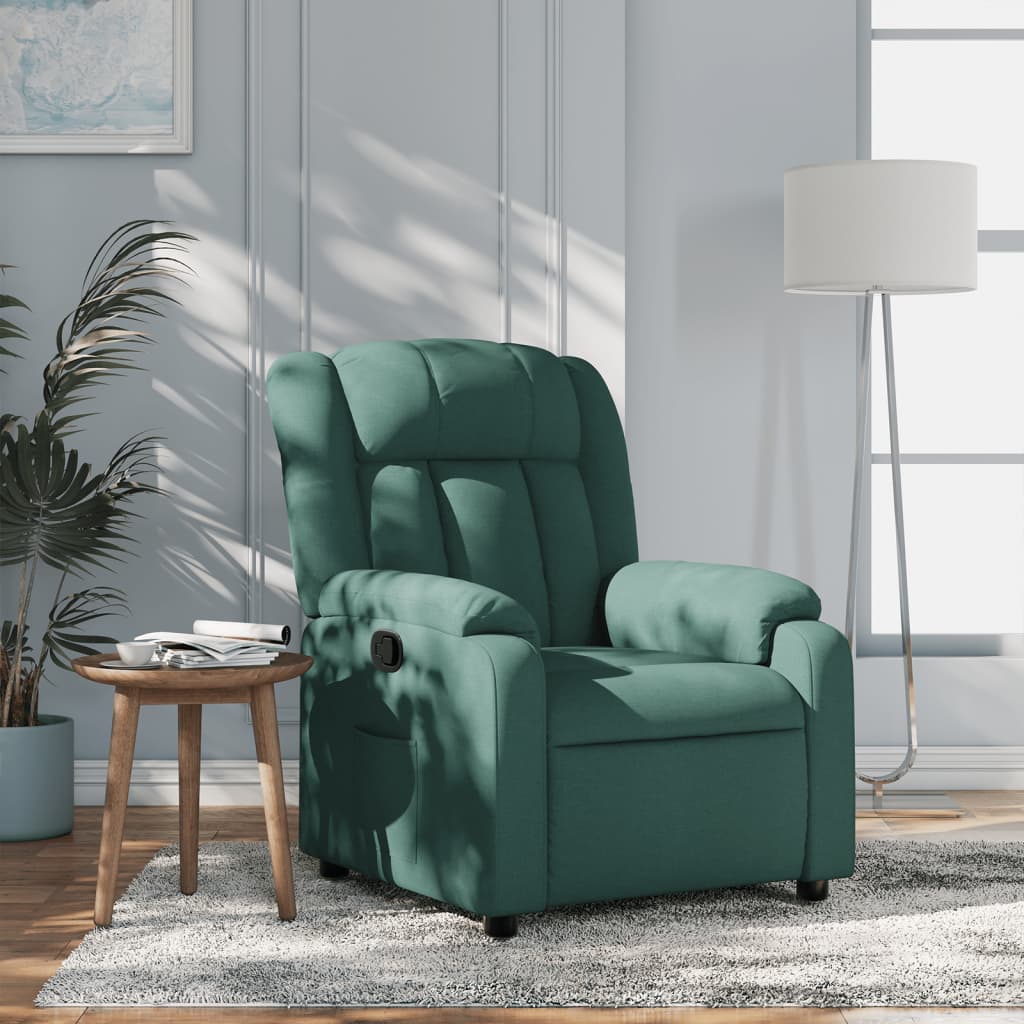 Fauteuil inclinable Vert foncé Tissu - Xios Store SNC