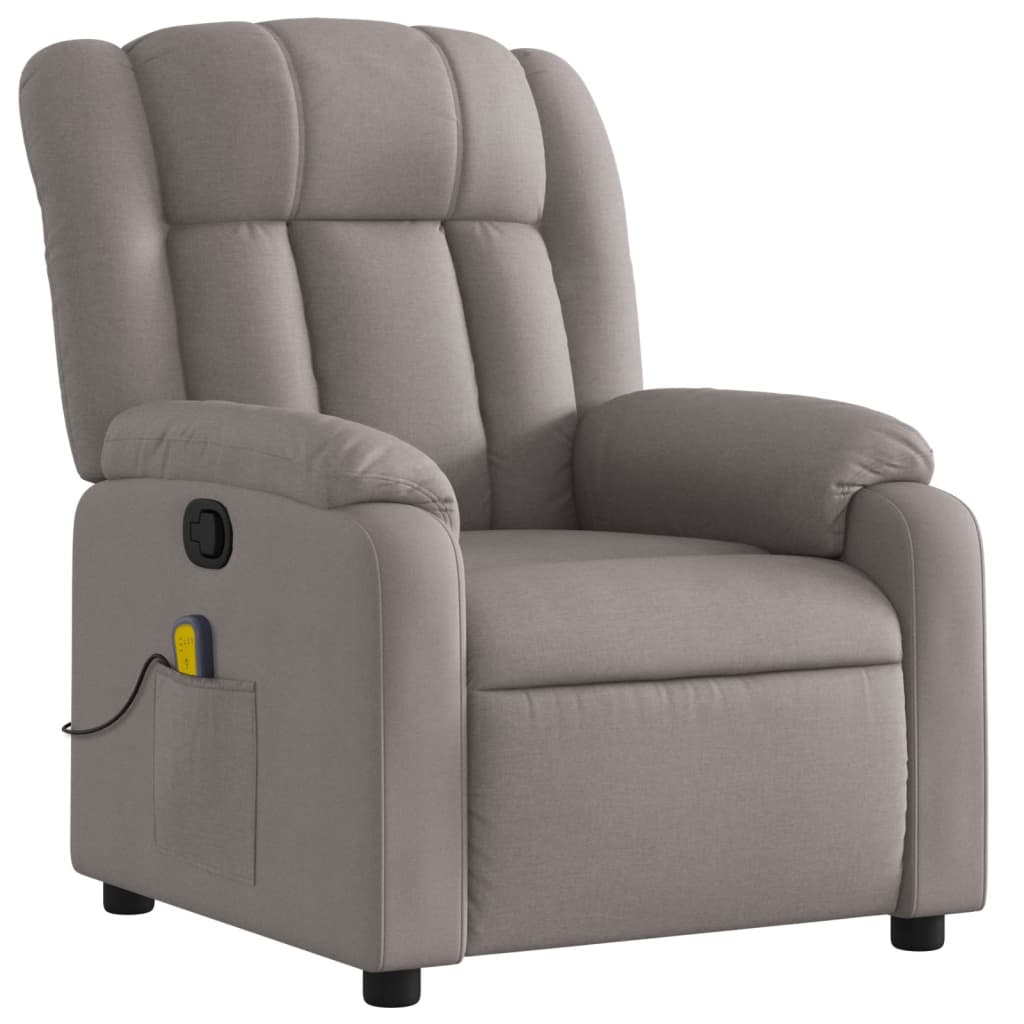 Fauteuil de massage inclinable Taupe Tissu - Xios Store SNC