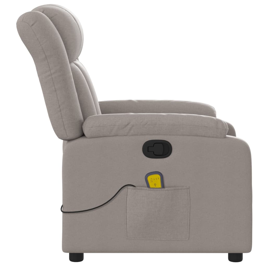 Fauteuil de massage inclinable Taupe Tissu - Xios Store SNC