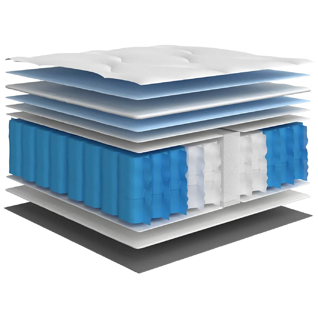 Matelas à ressorts ensachés dureté moyenne 200x200 cm Matelas vidaXL