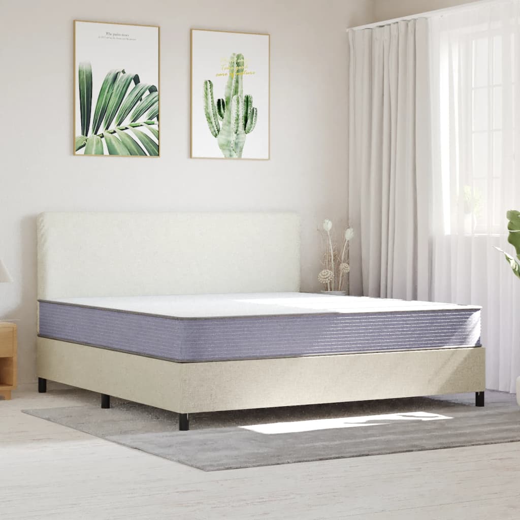 Matelas en mousse moyennement doux 200x200 cm Matelas vidaXL