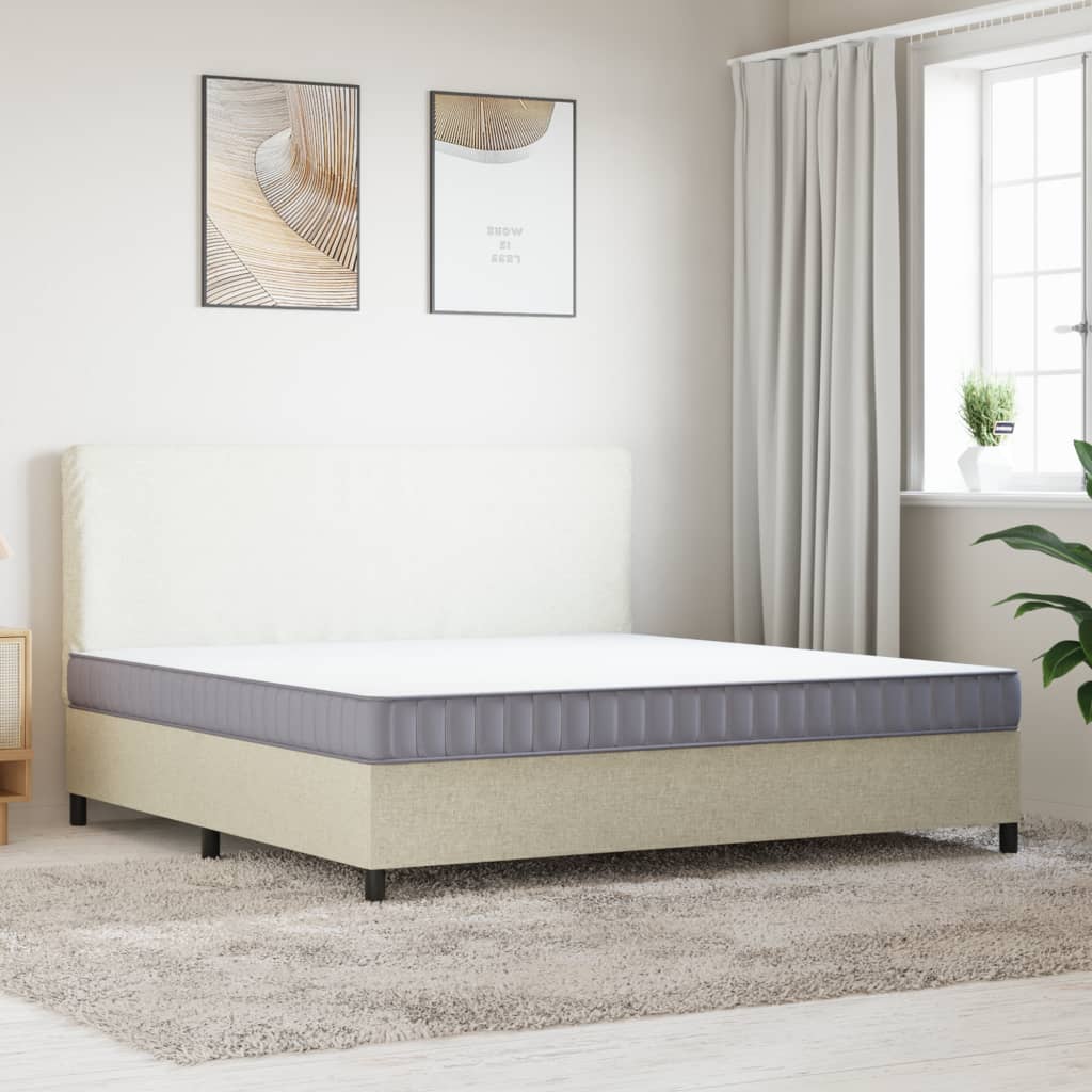 Matelas en mousse moyennement doux 200x200 cm Matelas vidaXL