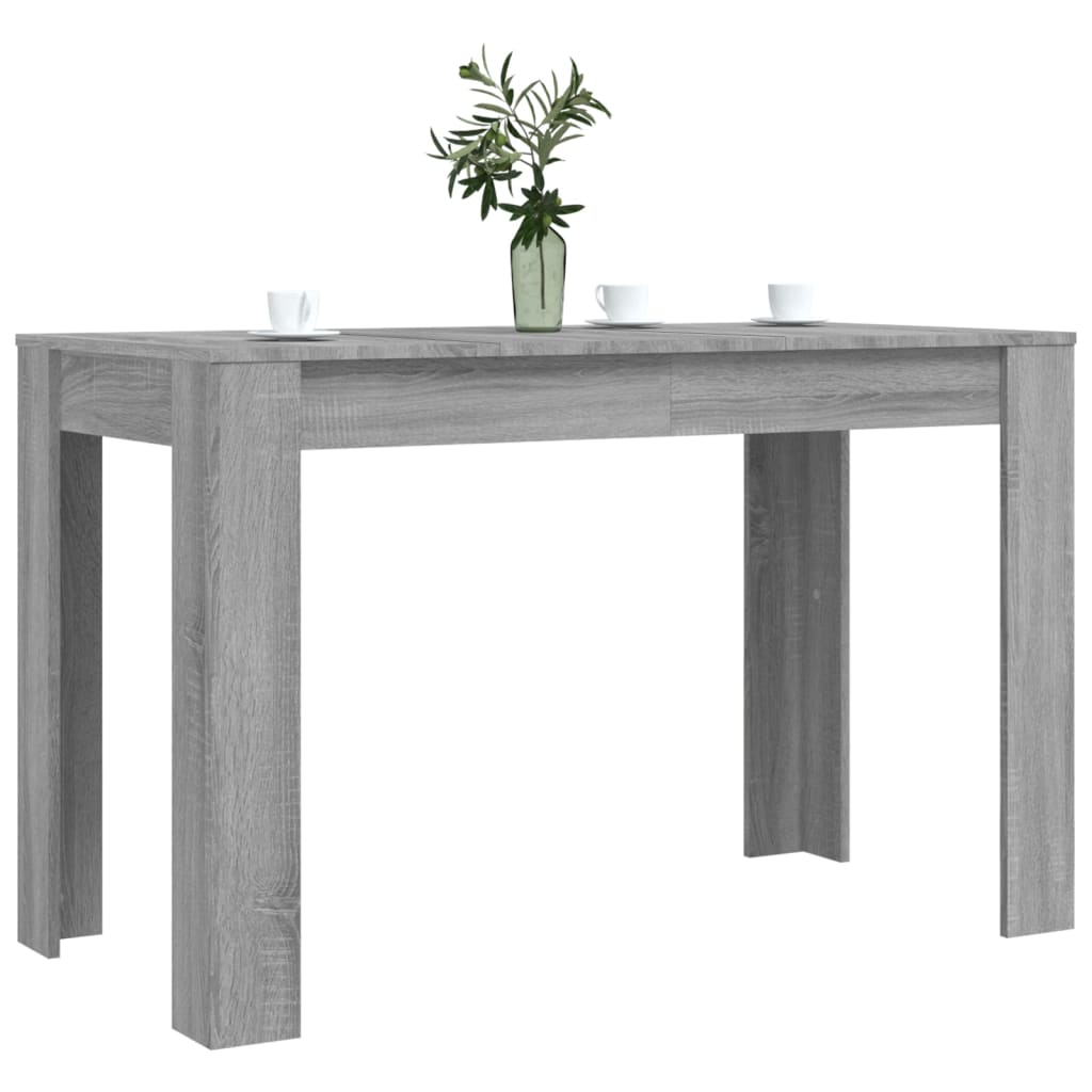 Table à dîner sonoma gris 120x60x76 cm bois d'ingénierie Tables à manger vidaXL   