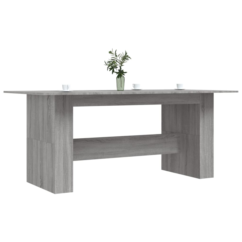 Table à dîner sonoma gris 180x90x76 cm bois d'ingénierie Tables à manger vidaXL   