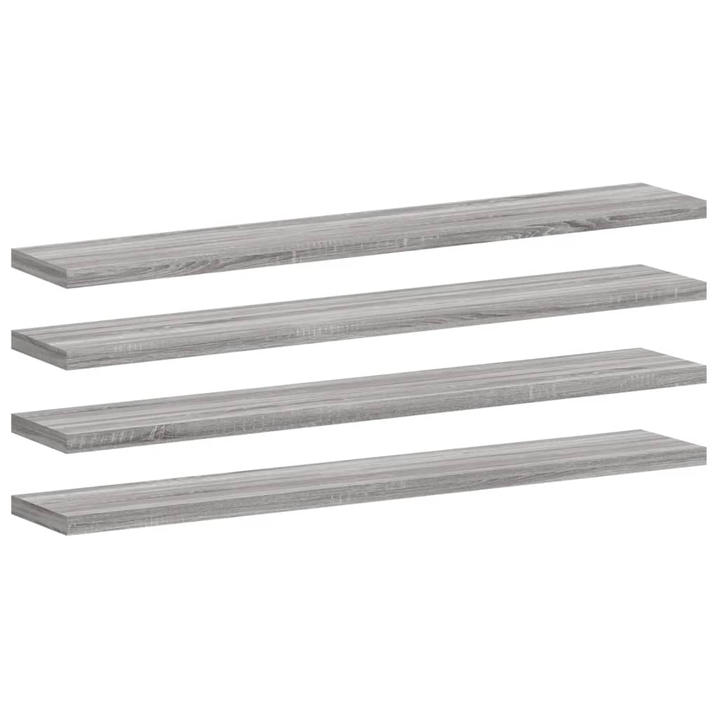 Étagères murales 4 pcs sonoma gris 60x10x1,5 cm bois ingénierie Étagères vidaXL   