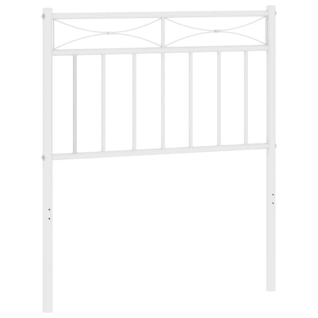 Tête de lit métal blanc 75 cm Têtes et pieds de lit vidaXL   