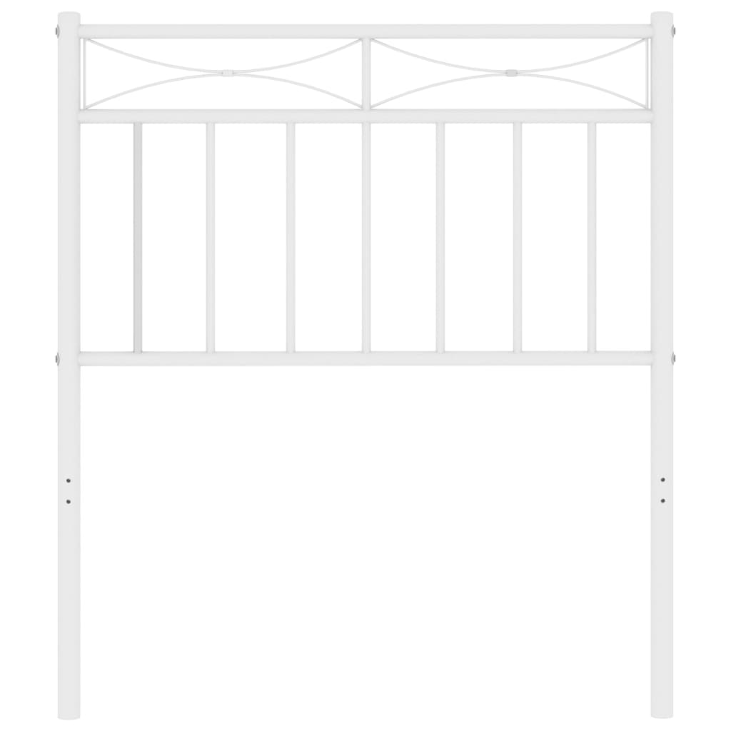 Tête de lit métal blanc 75 cm Têtes et pieds de lit vidaXL   