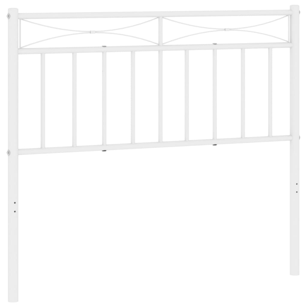 Tête de lit métal blanc 100 cm Têtes et pieds de lit vidaXL   