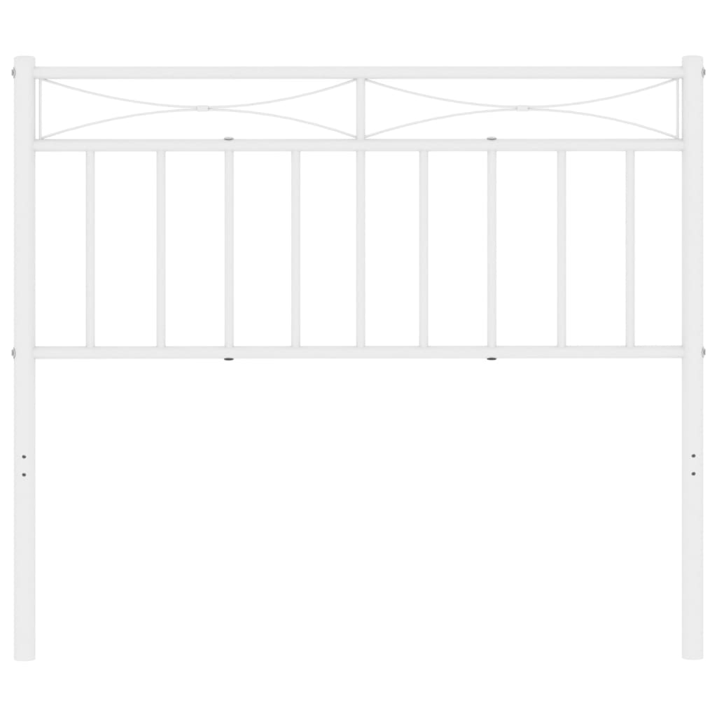 Tête de lit métal blanc 100 cm Têtes et pieds de lit vidaXL   