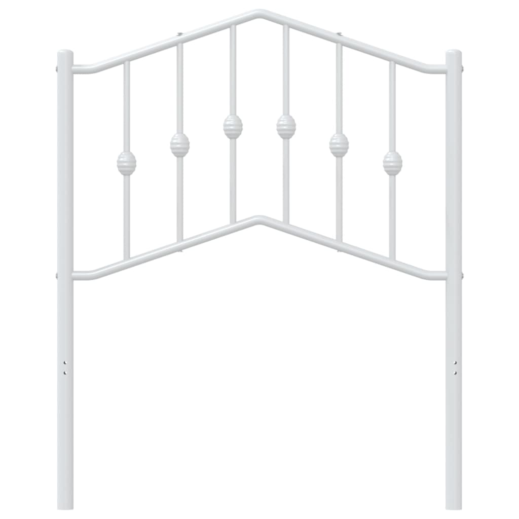 Tête de lit métal blanc 75 cm Têtes et pieds de lit vidaXL   