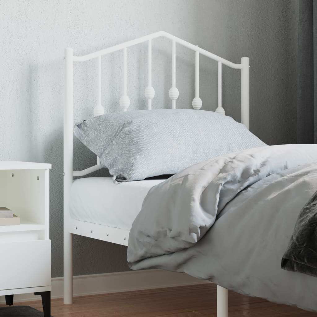 Tête de lit métal blanc 75 cm Têtes et pieds de lit vidaXL   