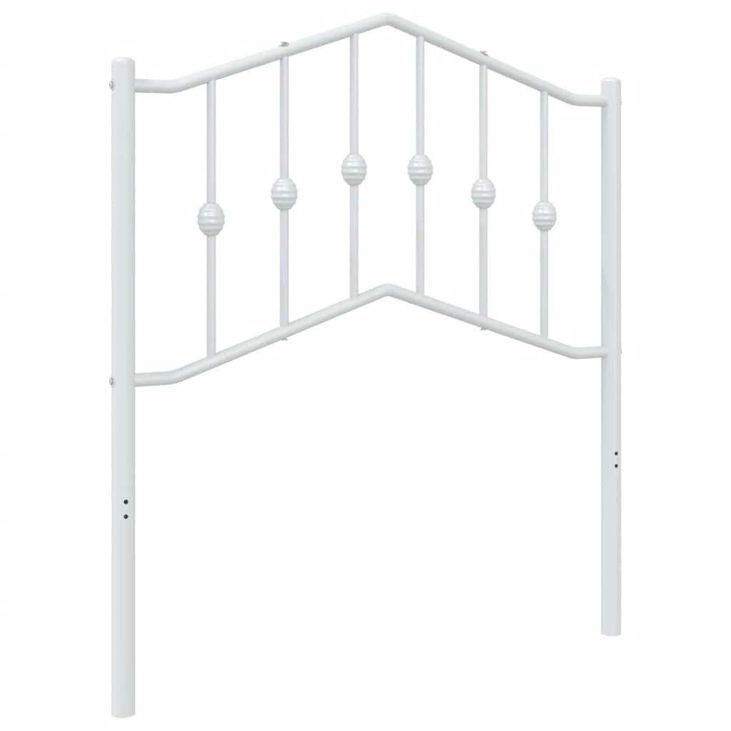 Tête de lit métal blanc 80 cm Têtes et pieds de lit vidaXL   