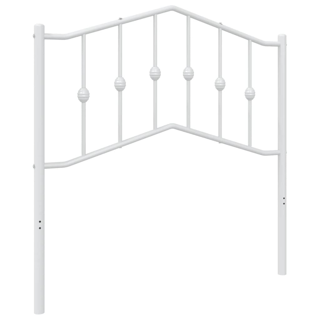 Tête de lit métal blanc 90 cm Têtes et pieds de lit vidaXL   