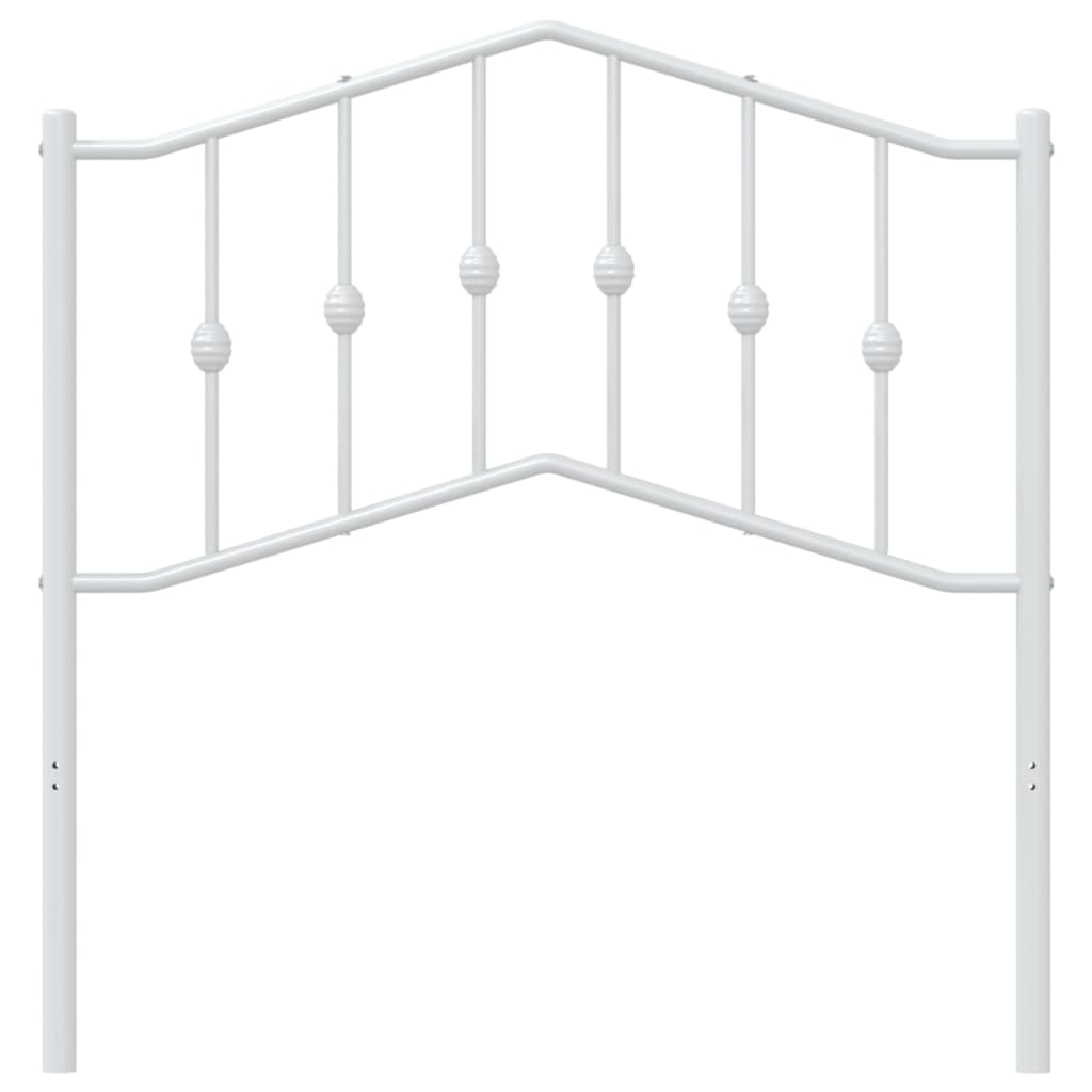 Tête de lit métal blanc 90 cm Têtes et pieds de lit vidaXL   