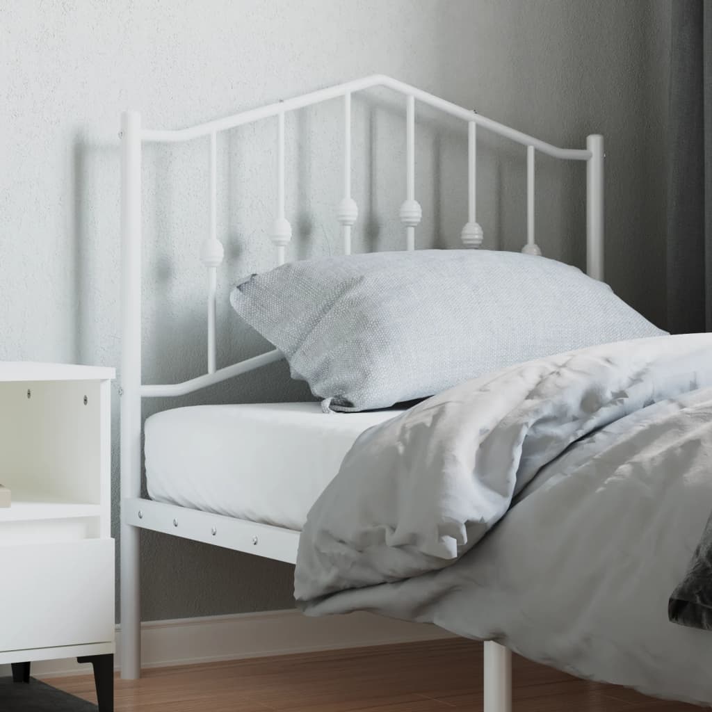 Tête de lit métal blanc 90 cm Têtes et pieds de lit vidaXL   