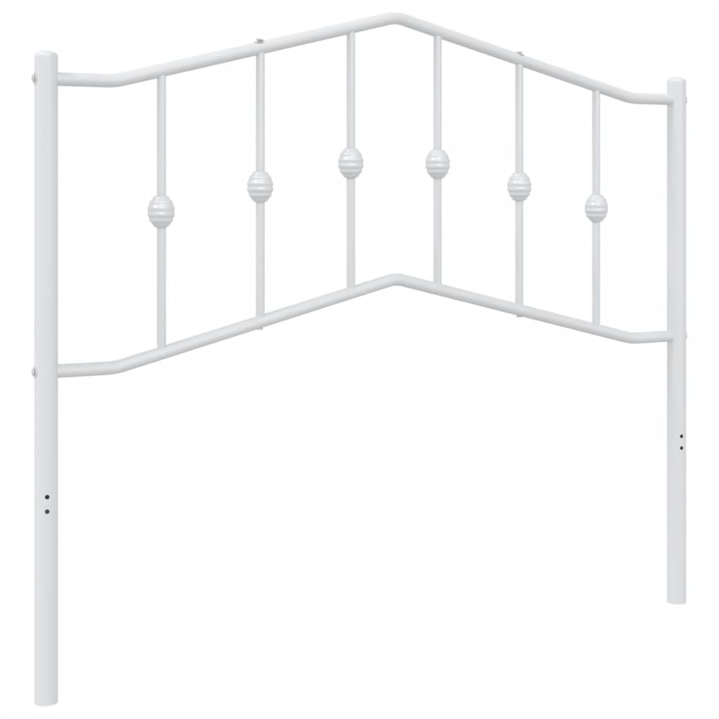 Tête de lit métal blanc 100 cm Têtes et pieds de lit vidaXL   