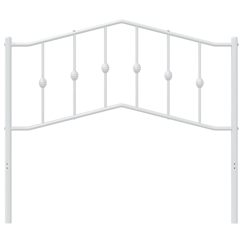 Tête de lit métal blanc 100 cm Têtes et pieds de lit vidaXL   