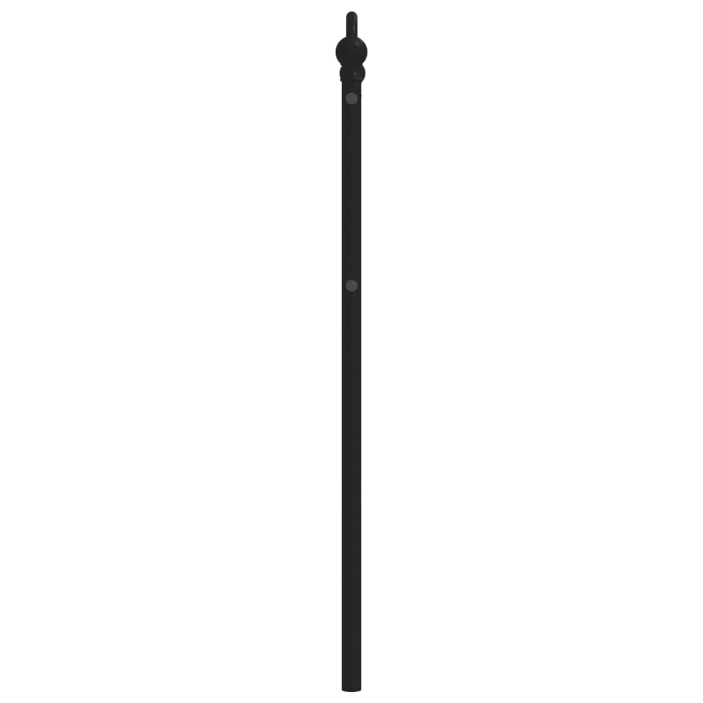 Tête de lit métal noir 80 cm Têtes et pieds de lit vidaXL   