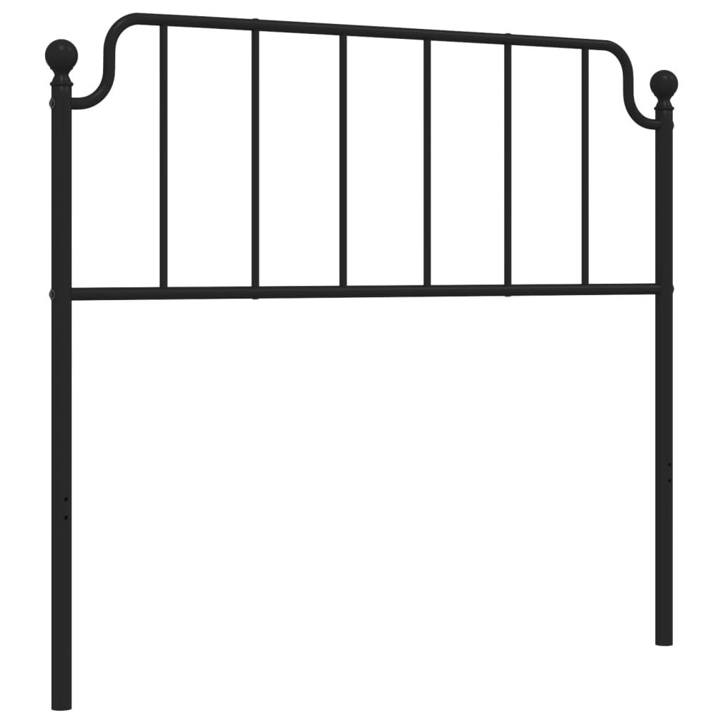 Tête de lit métal noir 107 cm Têtes et pieds de lit vidaXL   