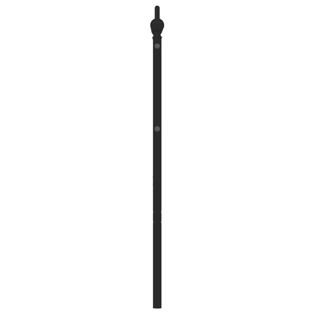 Tête de lit métal noir 180 cm Têtes et pieds de lit vidaXL   