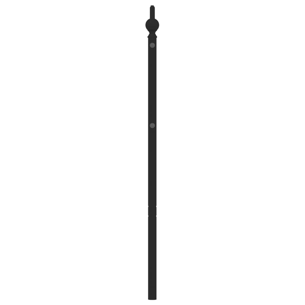 Tête de lit métal noir 193 cm Têtes et pieds de lit vidaXL   