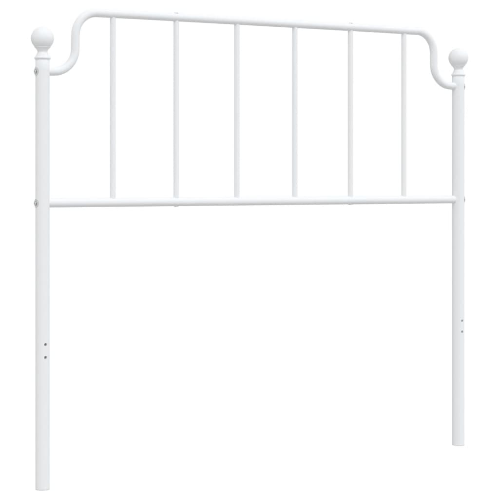 Tête de lit métal blanc 100 cm Têtes et pieds de lit vidaXL   