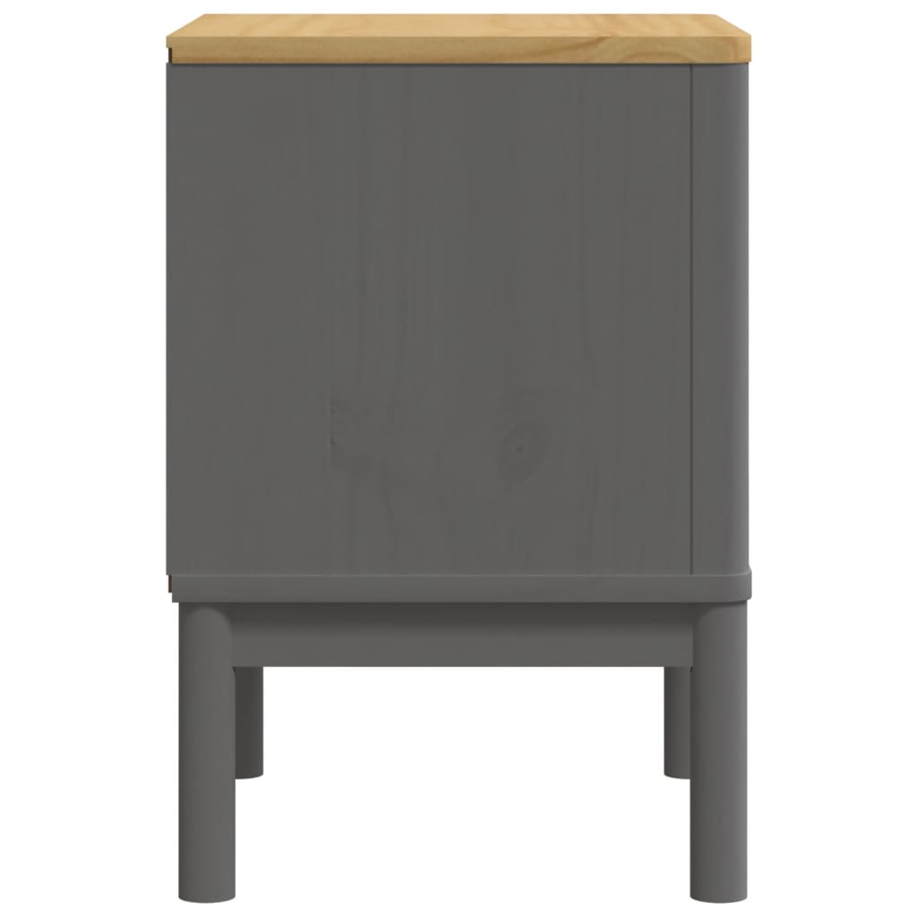 Table de chevet FLORO gris 45x39x57 cm bois de pin massif Tables de chevet vidaXL   