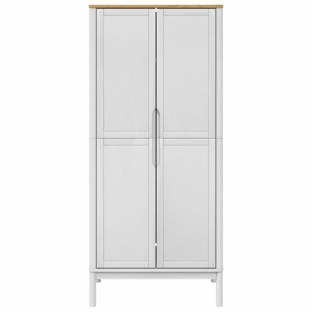 Garde-robe FLORO blanc 77x53x171 cm bois massif de pin Armoires vidaXL