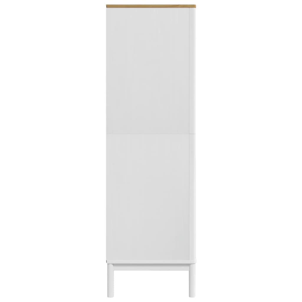 Garde-robe FLORO blanc 77x53x171 cm bois massif de pin Armoires vidaXL