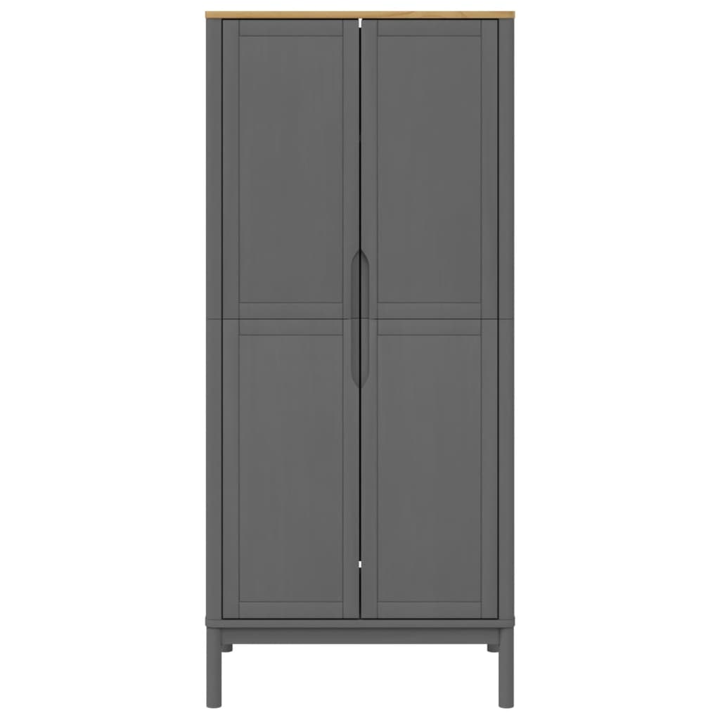 Garde-robe FLORO gris 77x53x171 cm bois massif de pin Armoires vidaXL   