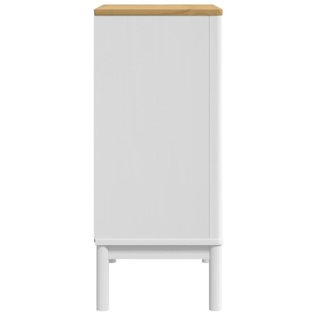 Commode FLORO blanc bois de pin massif - Xios Store SNC