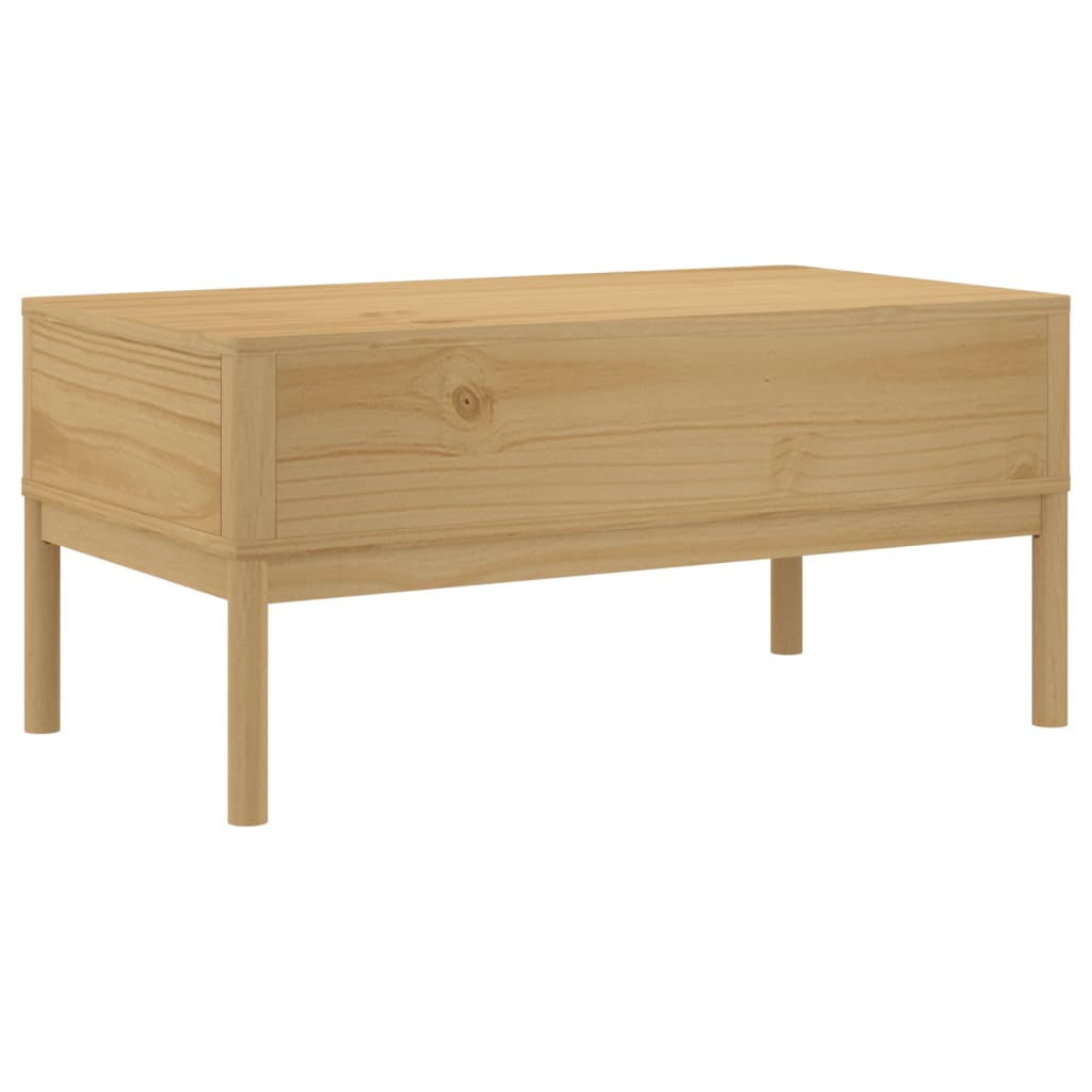 Table basse FLORO cire marron 99x55,5x45 cm bois massif de pin Tables basses vidaXL   