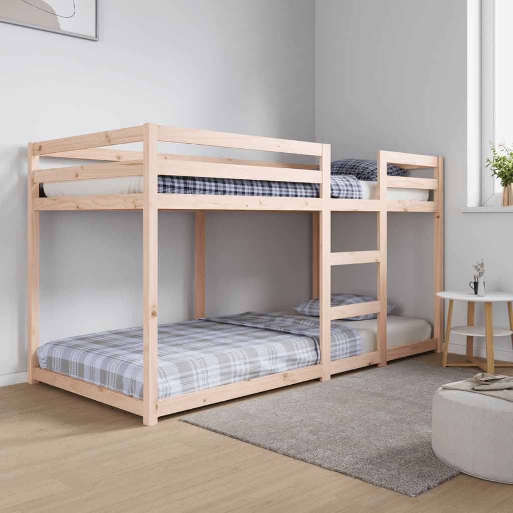 Lit superposé sans matelas 90x200 cm bois de pin massif Lits & cadres de lit vidaXL   