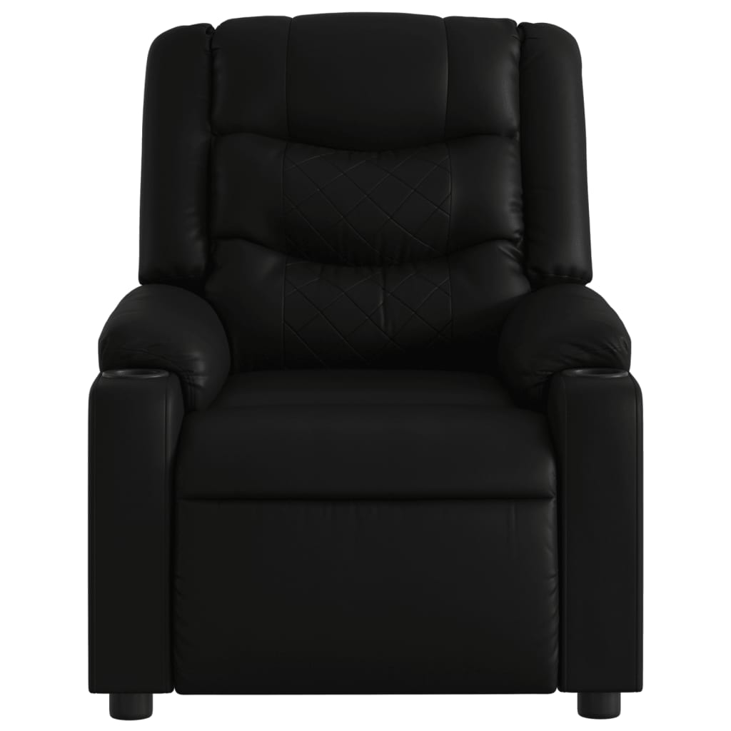 Fauteuil de massage inclinable électrique noir similicuir Fauteuils vidaXL   