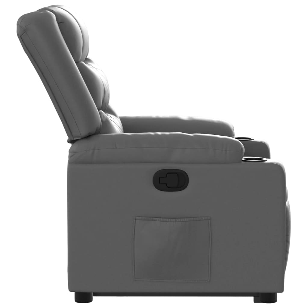 Fauteuil inclinable Gris Similicuir