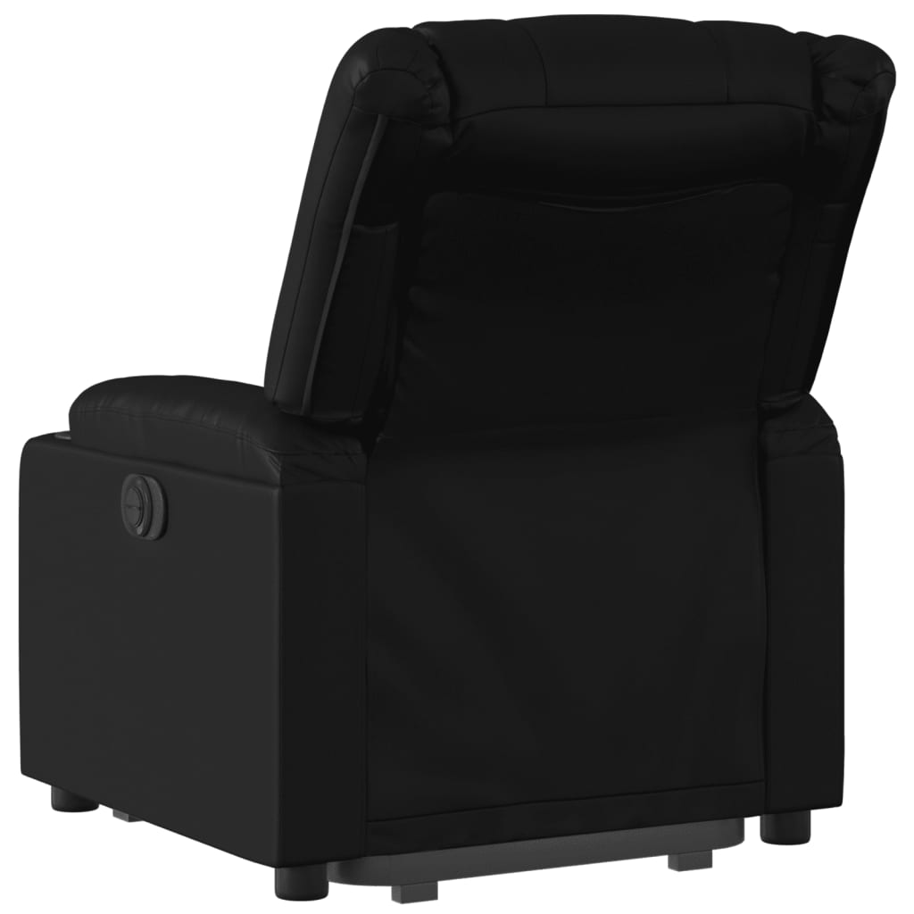 Fauteuil inclinable électrique noir similicuir