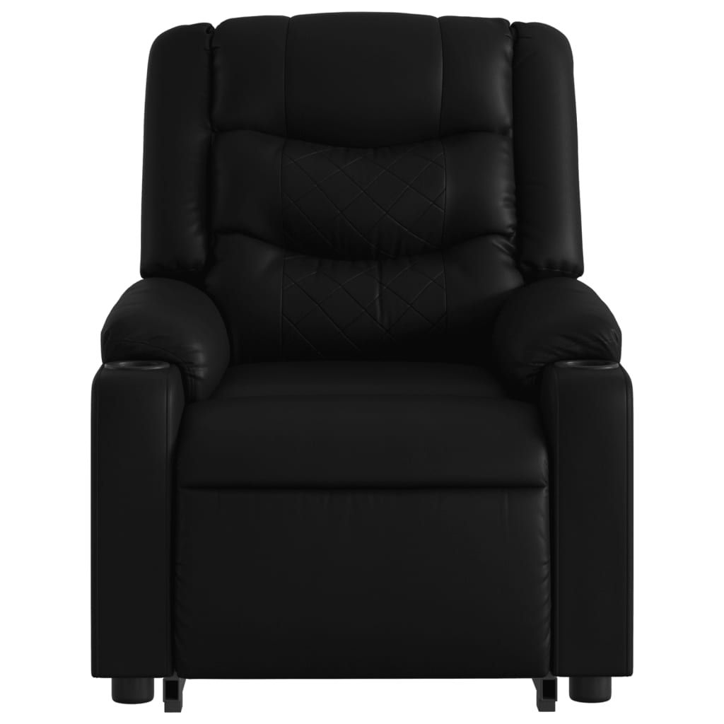 Fauteuil inclinable électrique noir similicuir