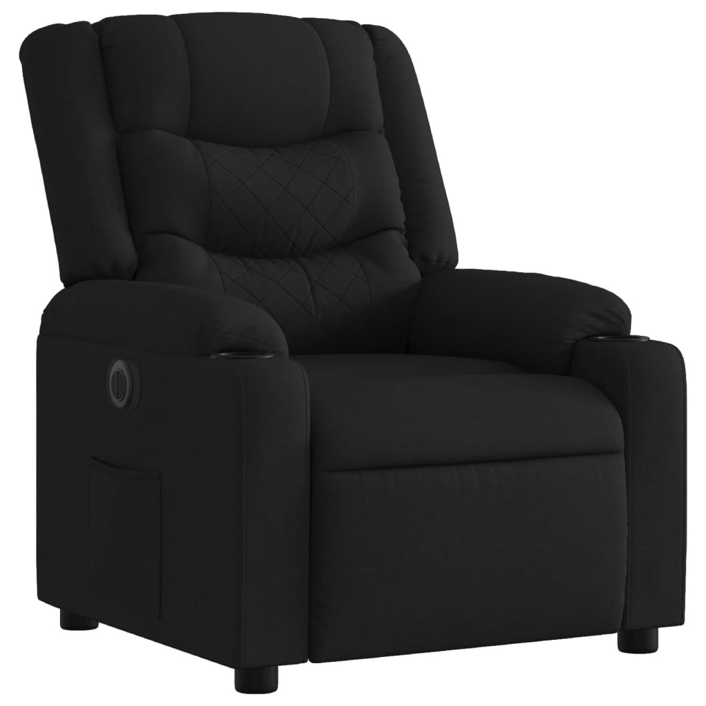 Fauteuil inclinable électrique Noir Tissu - Xios Store SNC