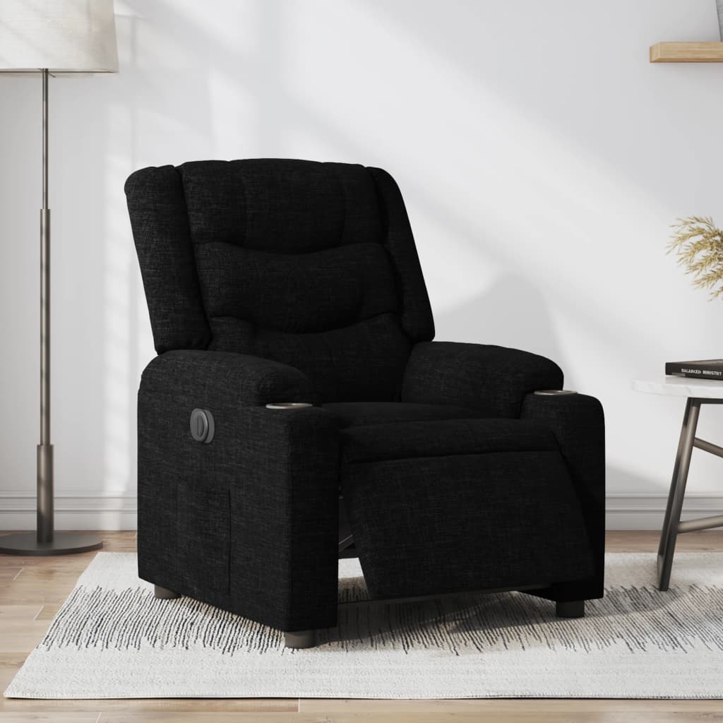 Fauteuil inclinable électrique Noir Tissu - Xios Store SNC