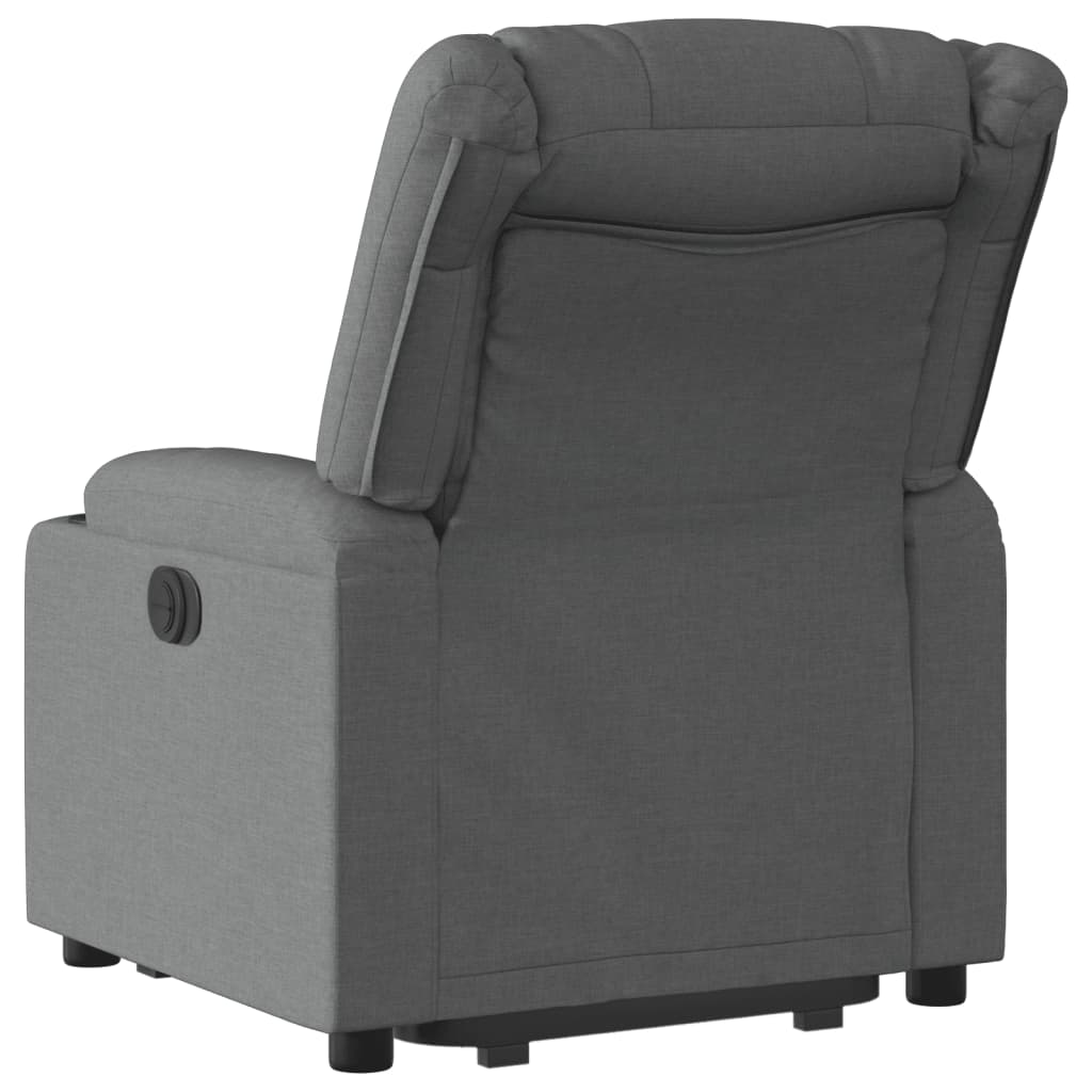 Fauteuil inclinable Gris foncé Tissu Fauteuils vidaXL   