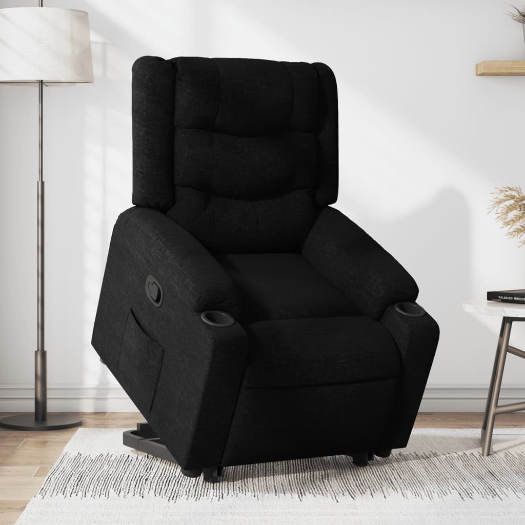 Fauteuil inclinable noir tissu - Xios Store SNC