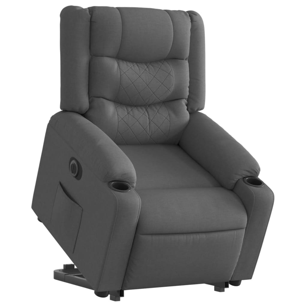 Fauteuil inclinable électrique gris foncé tissu Fauteuils vidaXL   