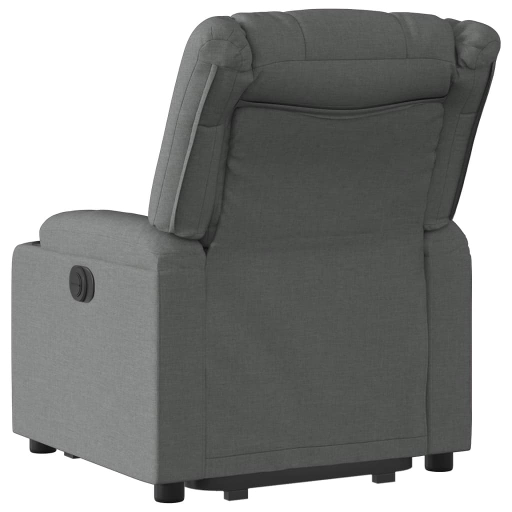 Fauteuil inclinable électrique gris foncé tissu Fauteuils vidaXL   