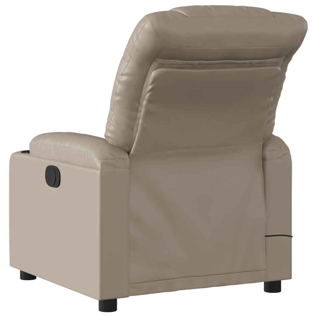 Fauteuil de massage inclinable électrique cappuccino similicuir Fauteuils vidaXL   