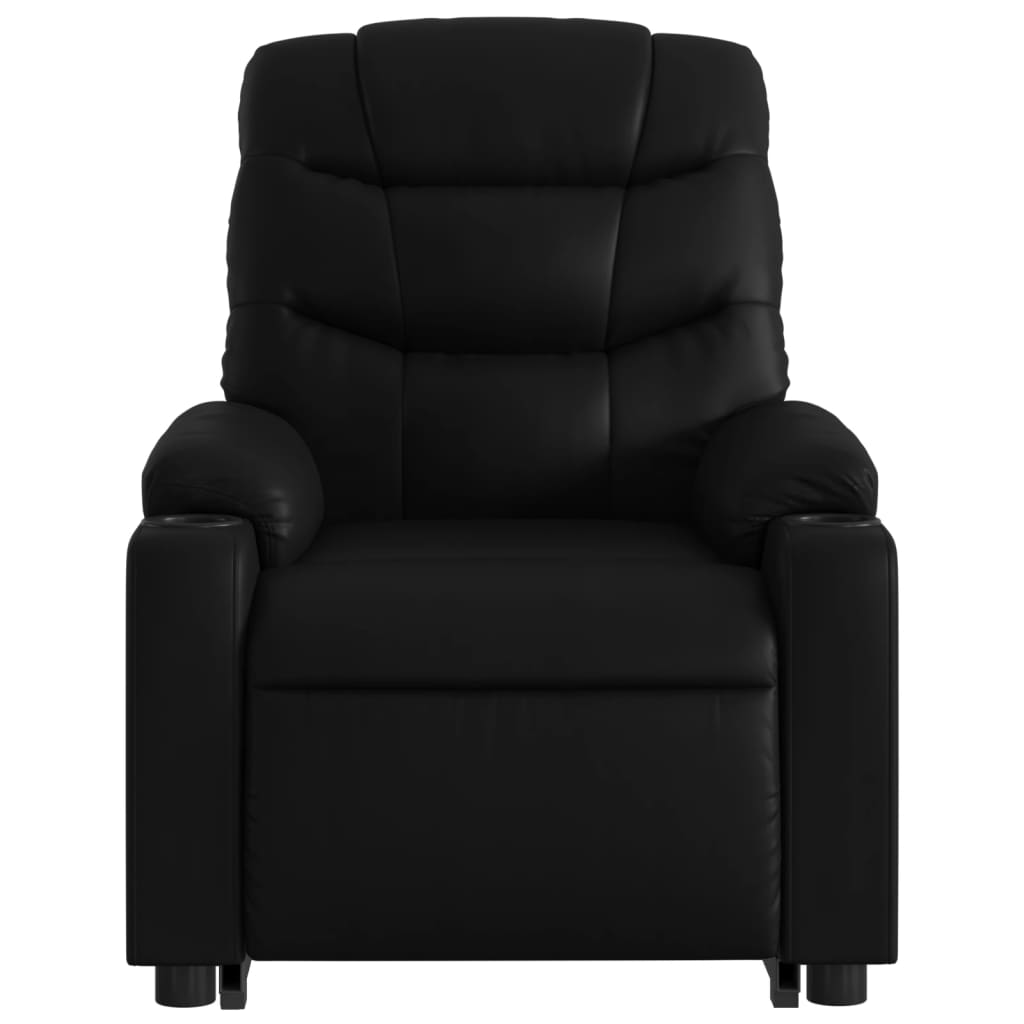 Fauteuil inclinable de massage électrique noir similicuir Fauteuils vidaXL   