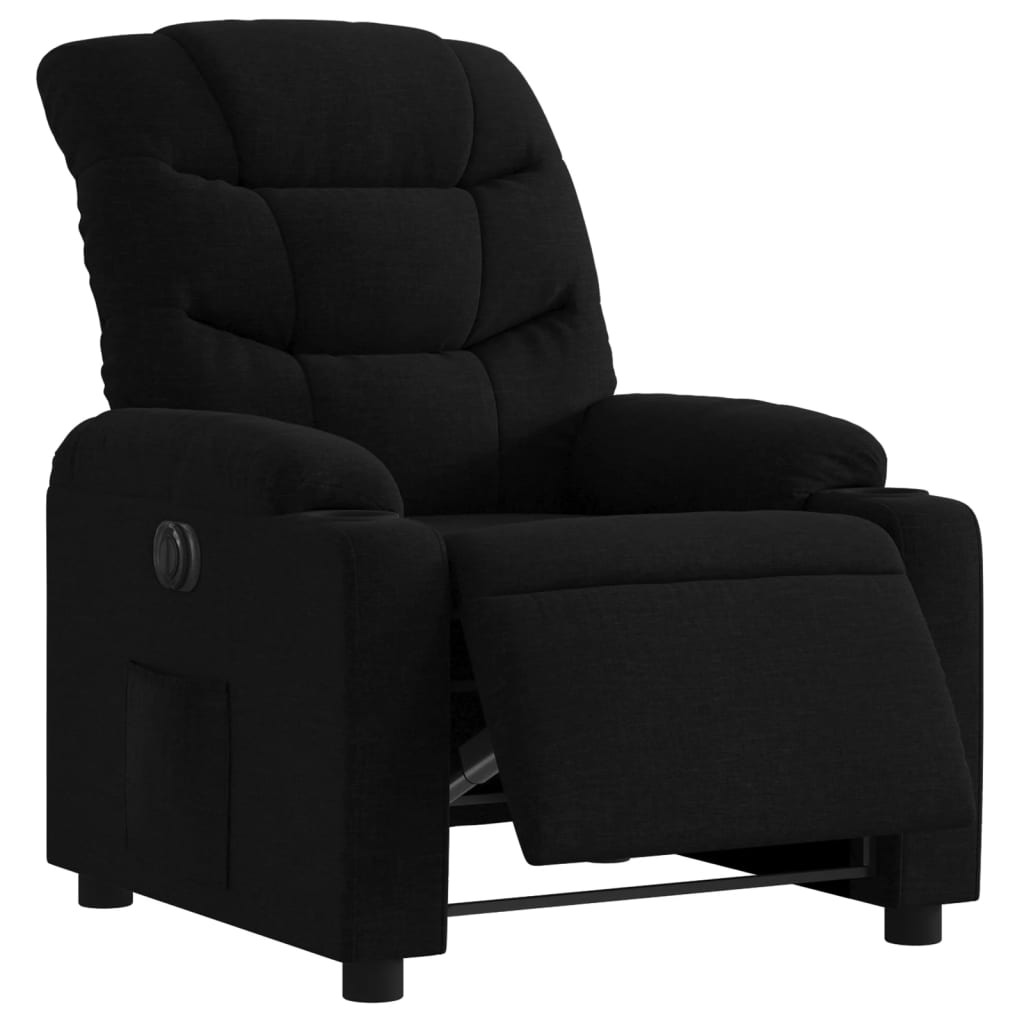 Fauteuil inclinable électrique Noir Tissu Fauteuils vidaXL   