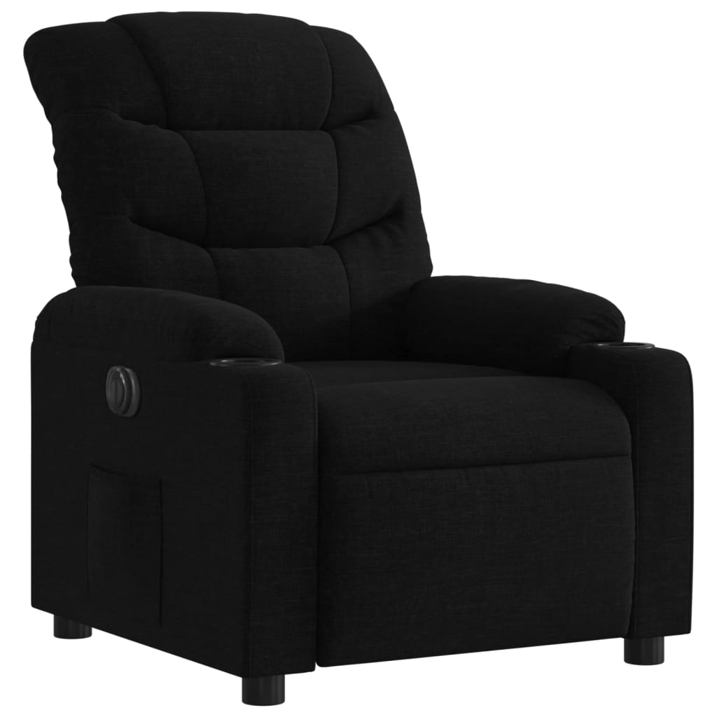 Fauteuil inclinable électrique Noir Tissu Fauteuils vidaXL   