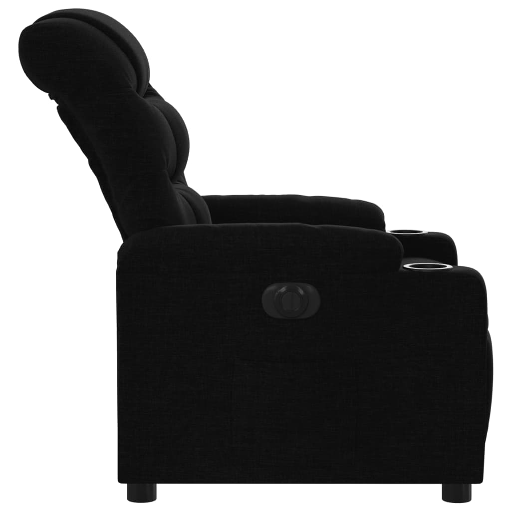 Fauteuil inclinable électrique Noir Tissu Fauteuils vidaXL   