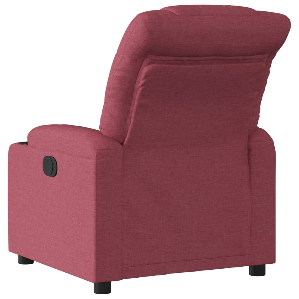 Fauteuil inclinable électrique Rouge bordeaux Tissu Fauteuils vidaXL   